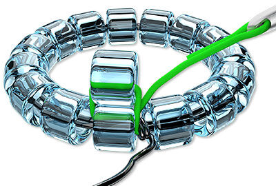 illustration of beading stitch